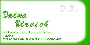 dalma ulreich business card